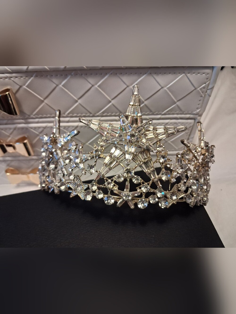 Sparkling Silver Star Tiara - Picture 2 of 5